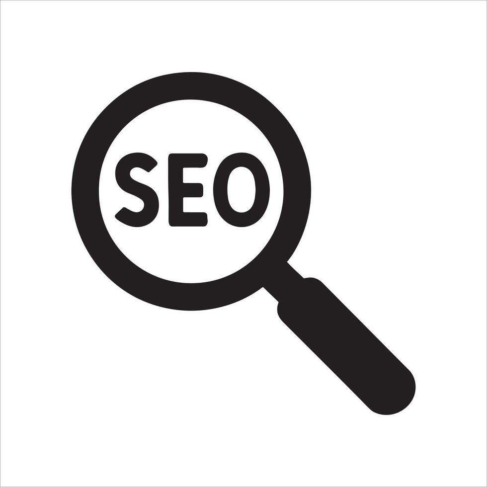 Seo keywords and graphics design for website optimization vector