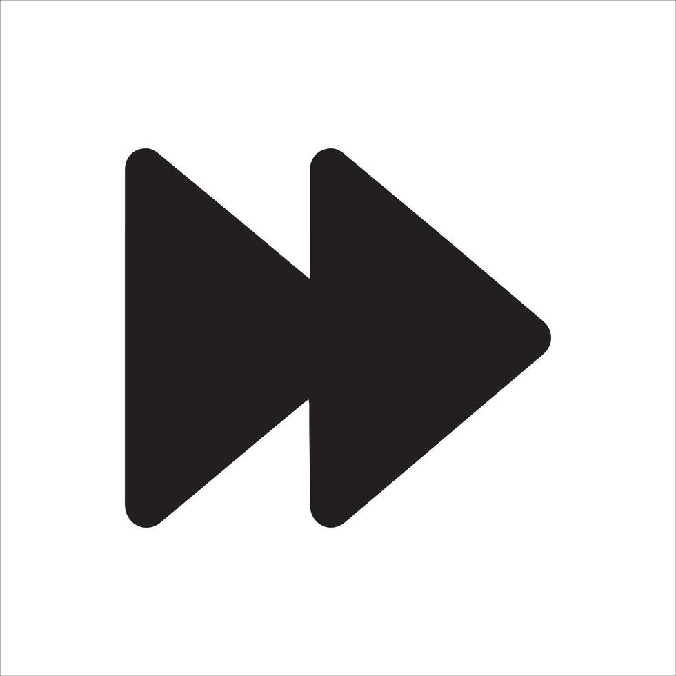 Abstract fast forward arrow design element vector