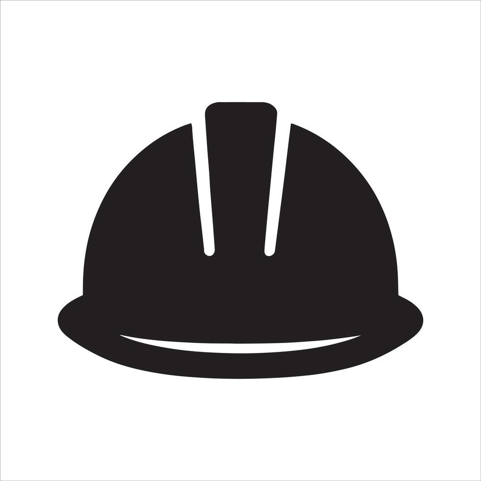 Detailed safety helmet design for construction and industrial use vector