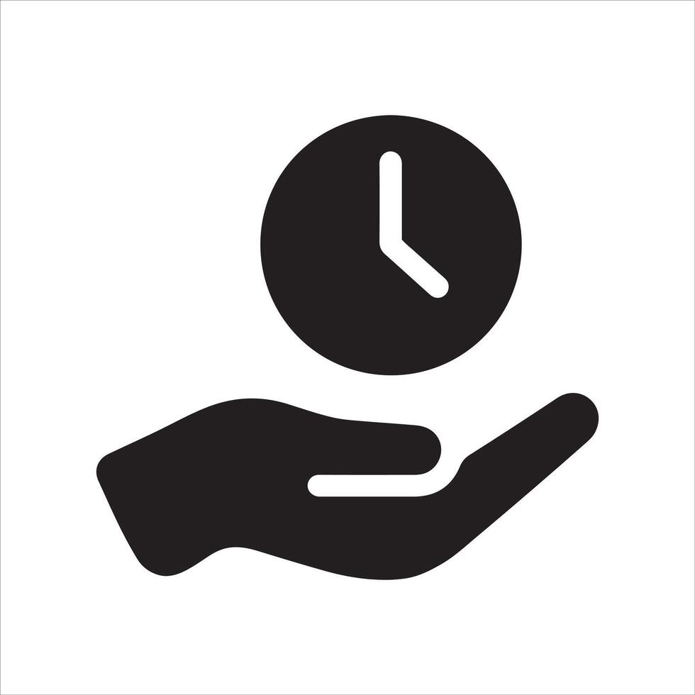 Hand holding a pocket watch vintage time concept illustration vector