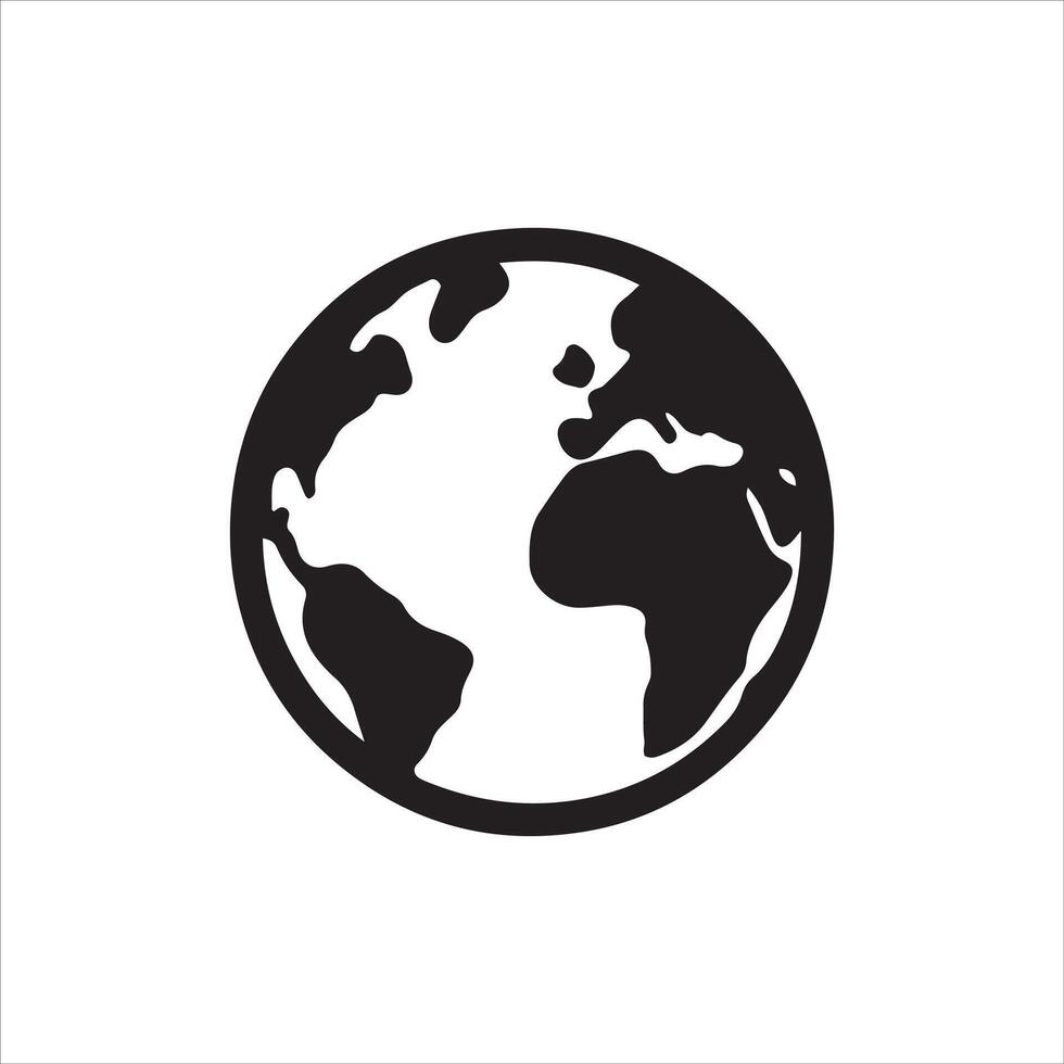 Detailed earth globe illustration vector
