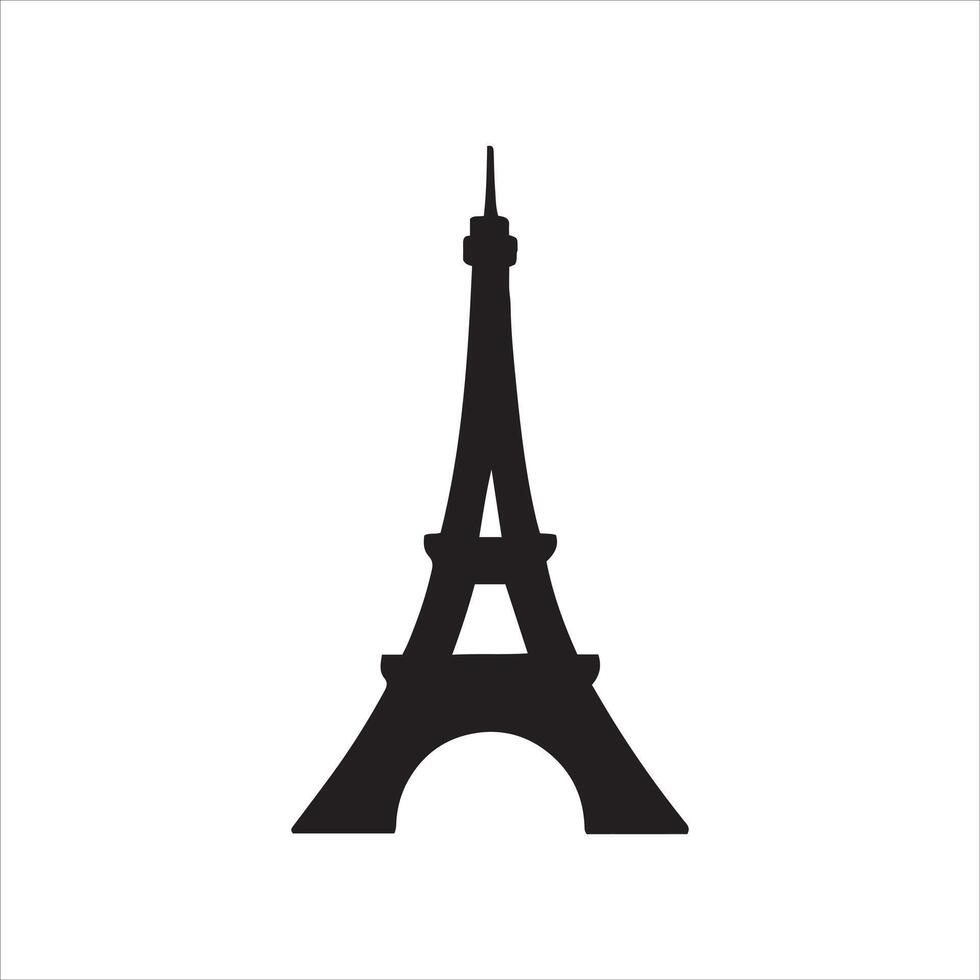 Detailed illustration of the eiffel tower vector