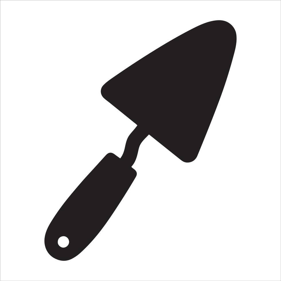 High resolution illustration of a trowel gardening tool vector