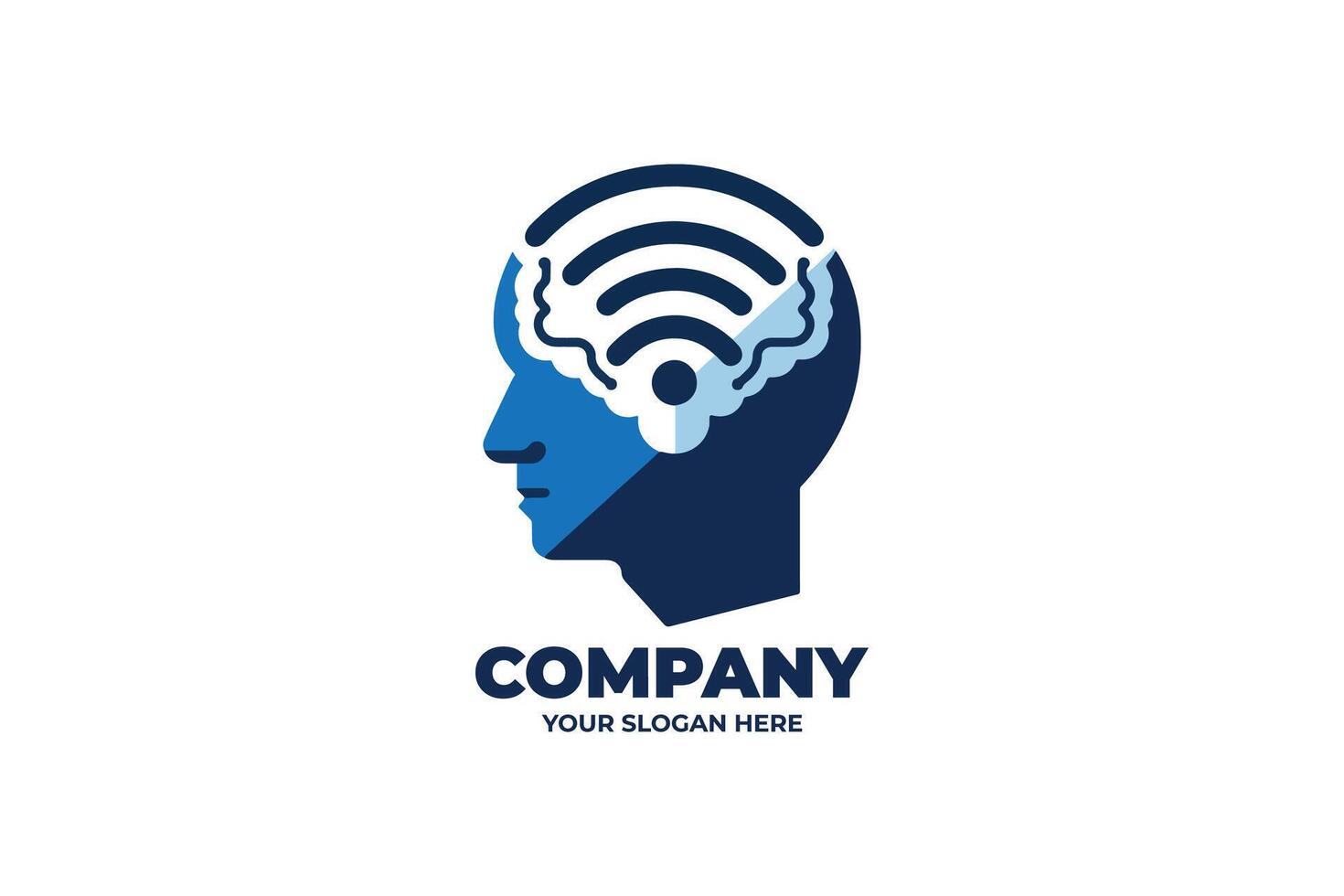 Digital Brainwave Icon Design vector