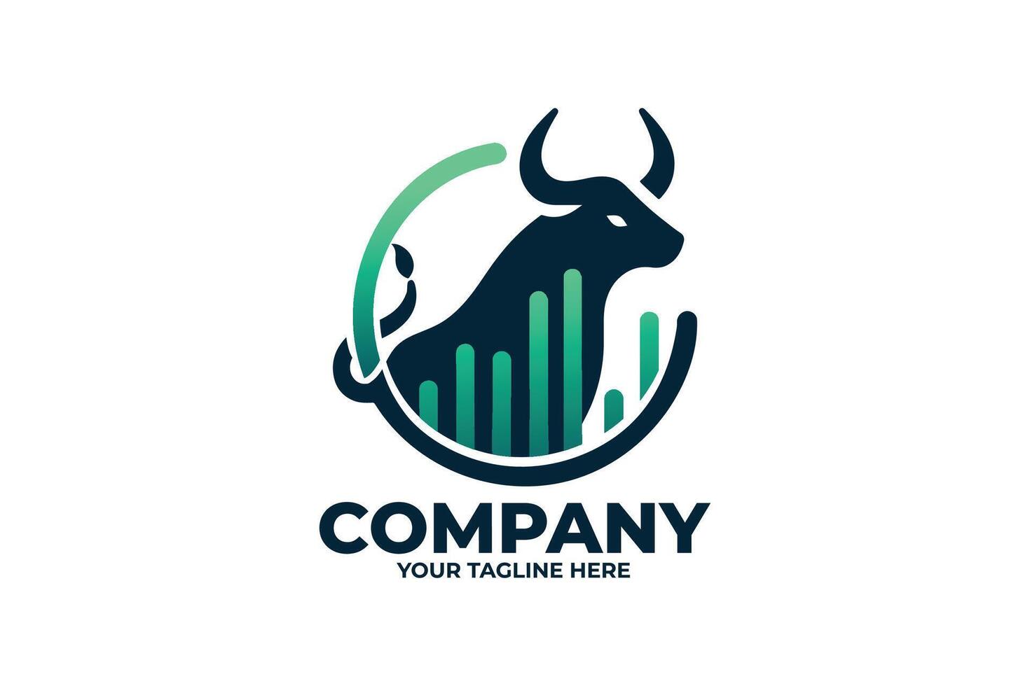 Bull logo for a company vector