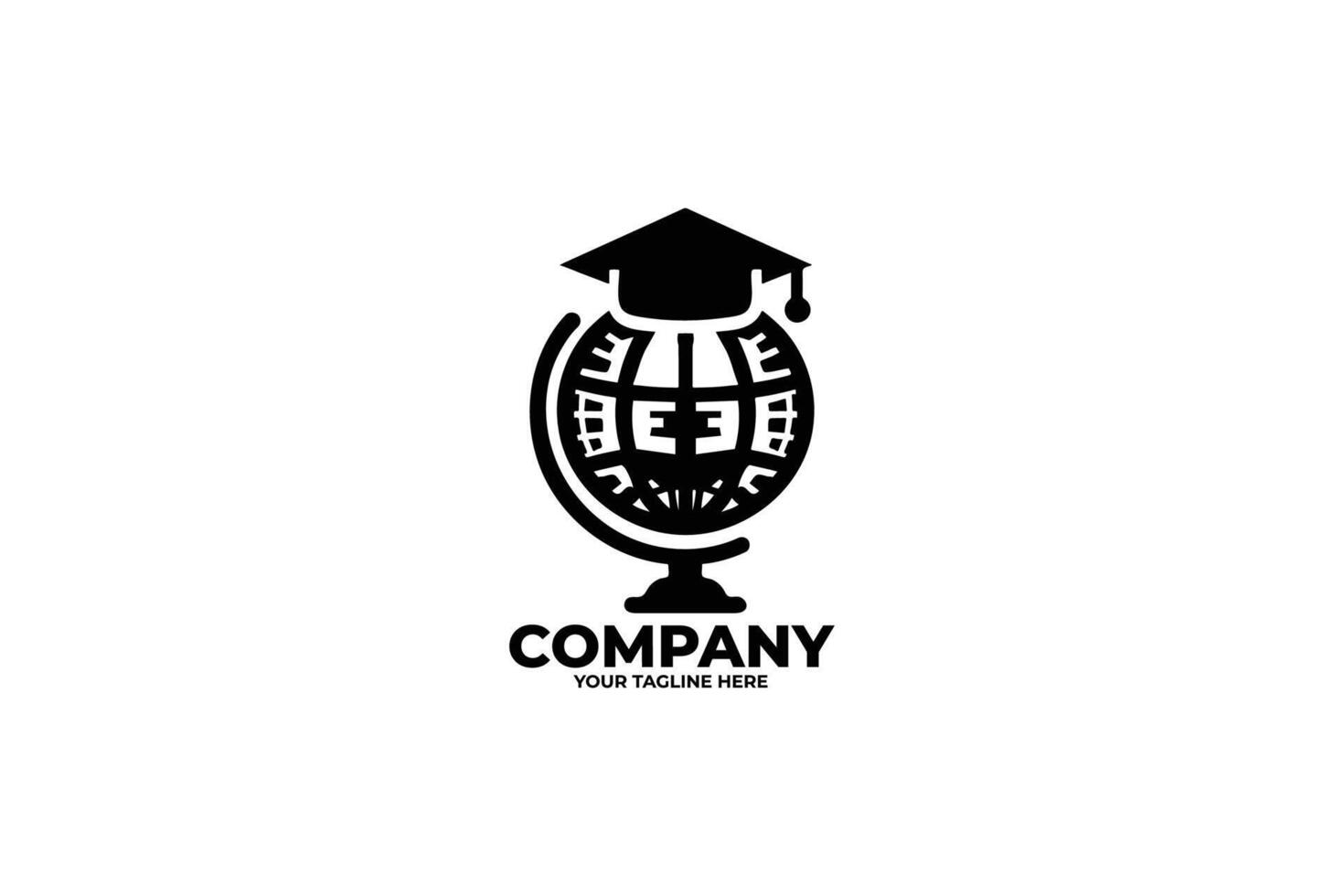 Flat Academic World Icon vector
