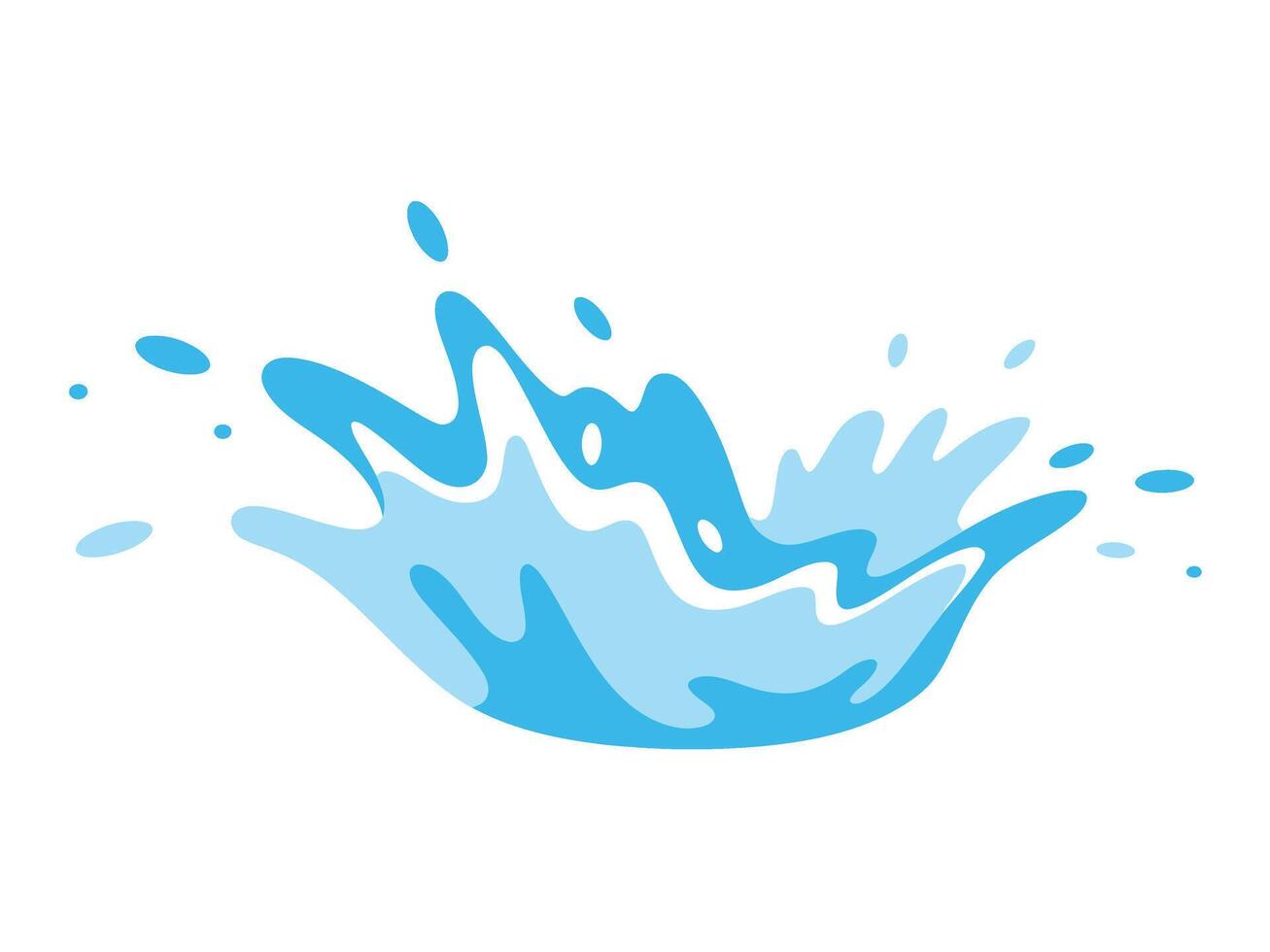 Playful Cartoon Water Droplets vector