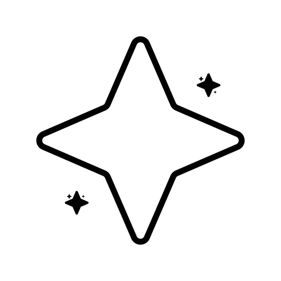 icon shine starvector illustration vector
