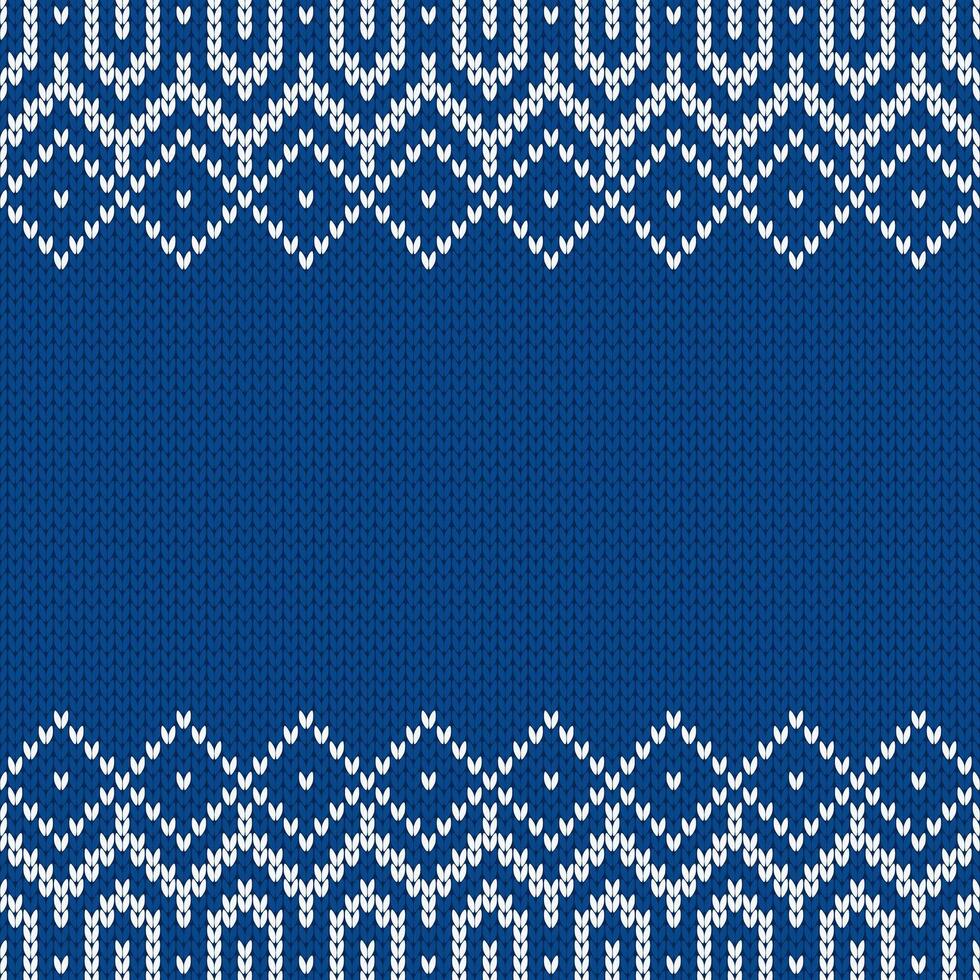 Knitwear template with place for text. Seamless background for holiday design. vector