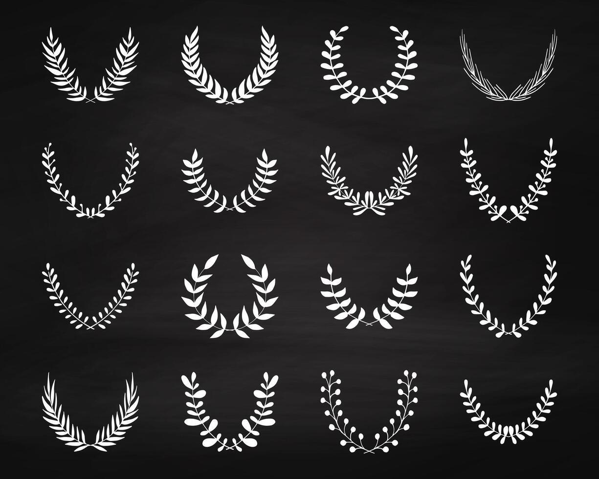 Floral frames set vector