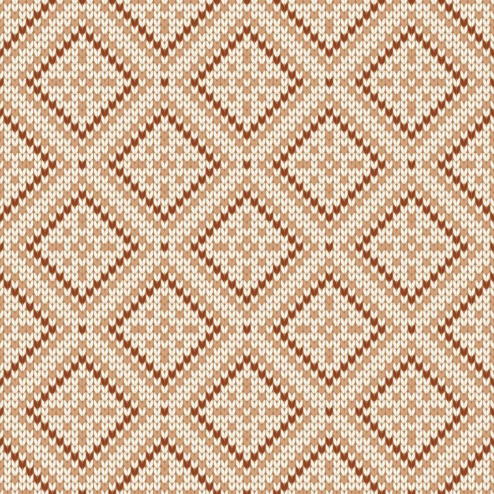 Nordic ethnic style ornament with snowflakes and rhombs. vector