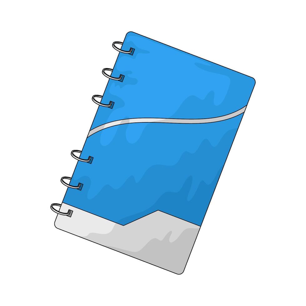 Illustration of Blue Notebook vector