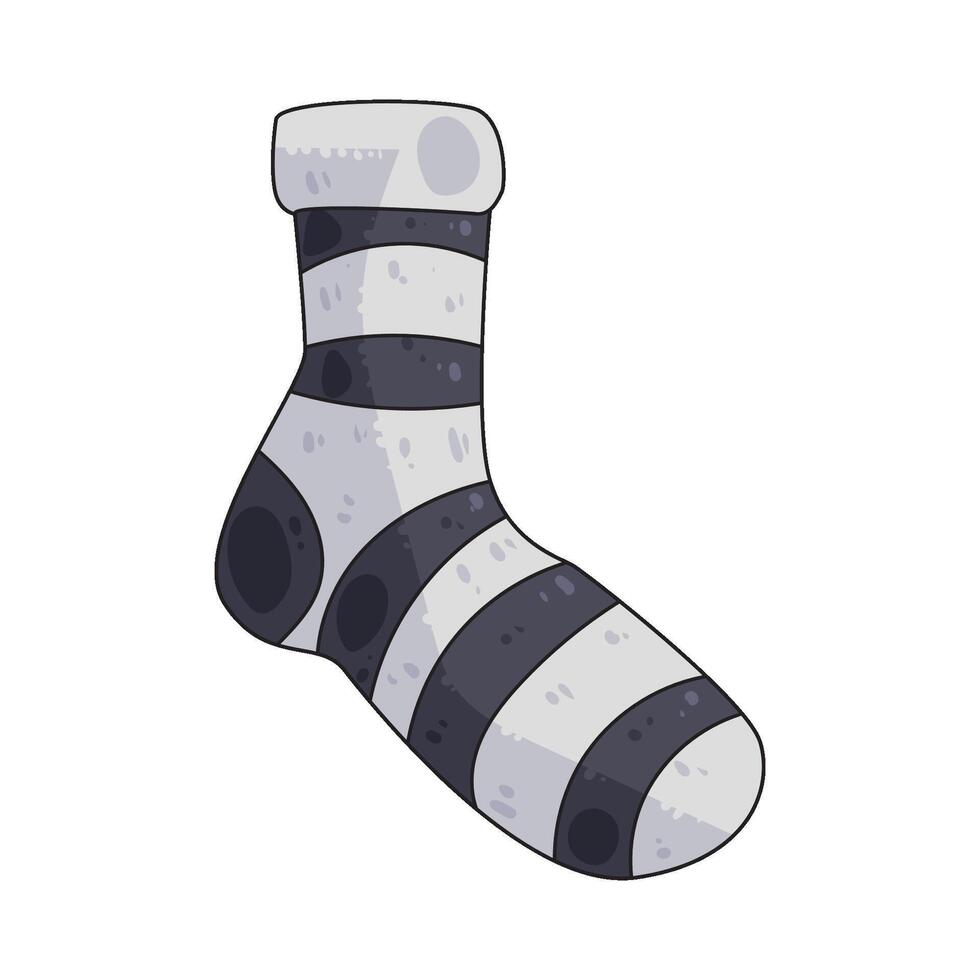 Halloween Striped Socks vector