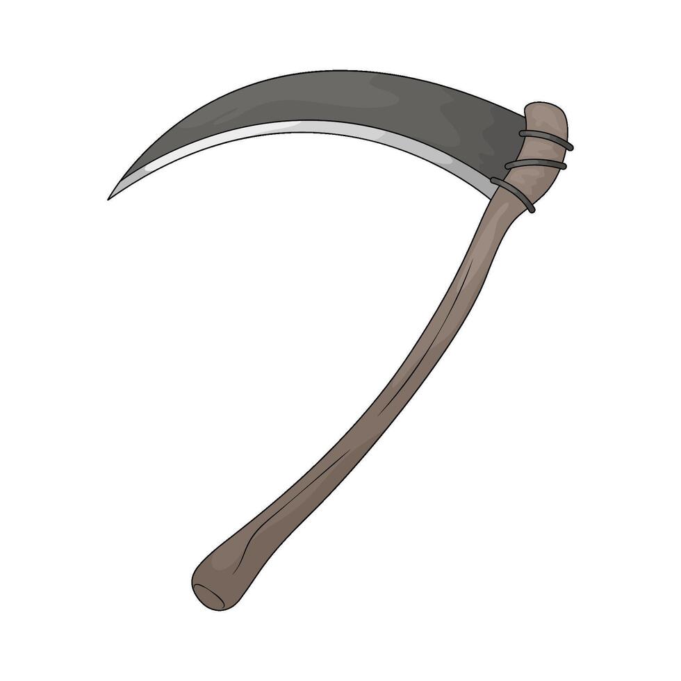 Illustration of a Halloween Scythe vector