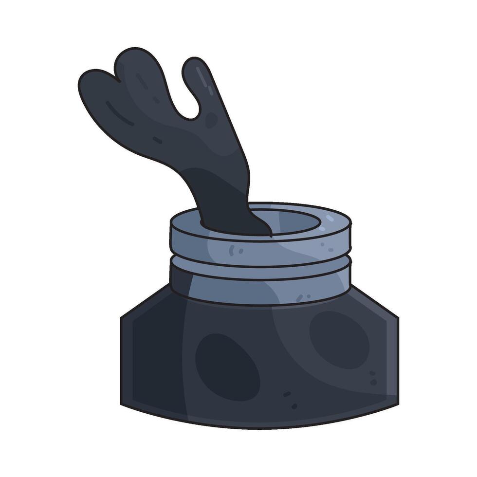 illustration of inkwell vector