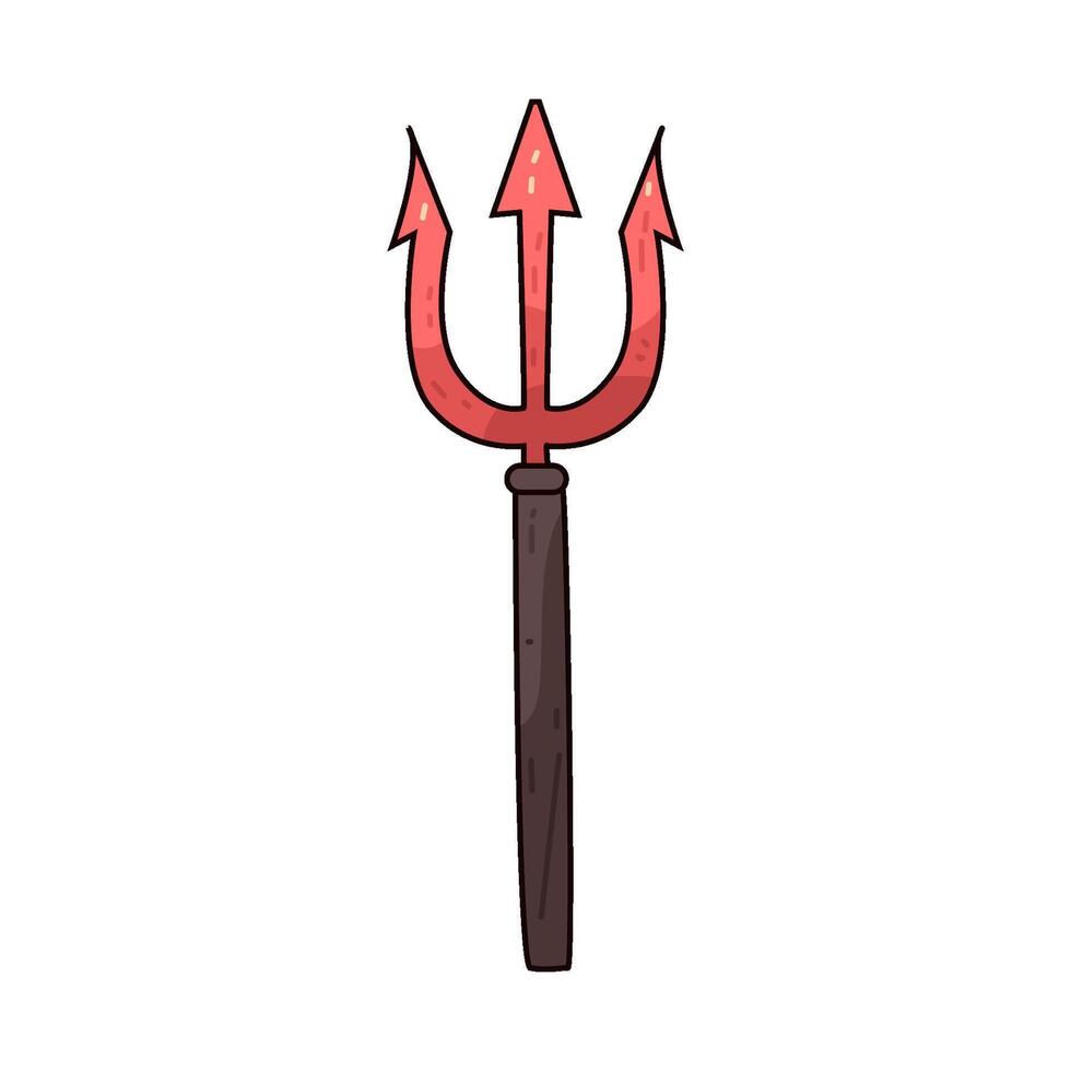 Illustration of Halloween Pitchfork vector