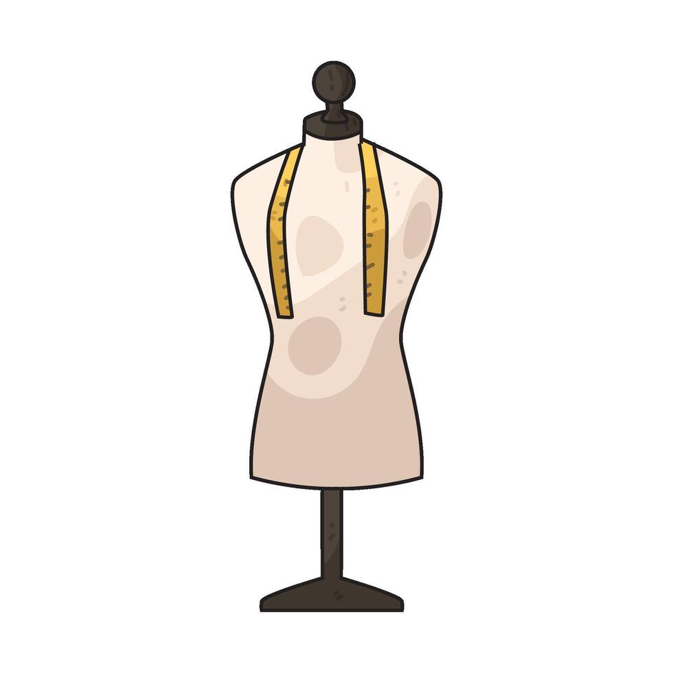 Illustration of Mannequin stand vector