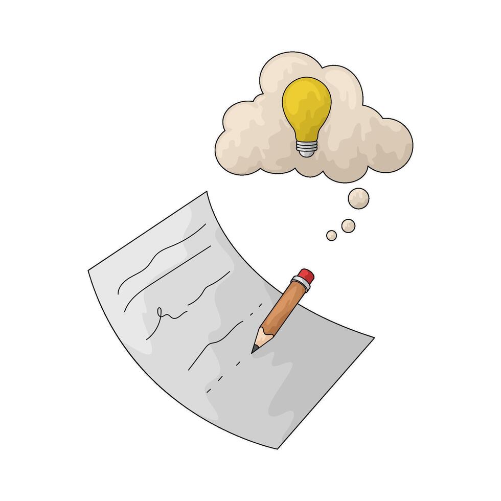 Illustration of Copywriting Idea vector