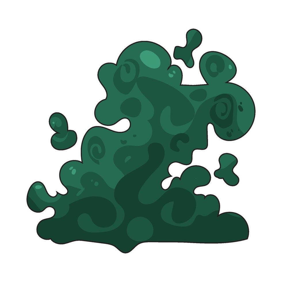 Illustration of Green Smoke vector