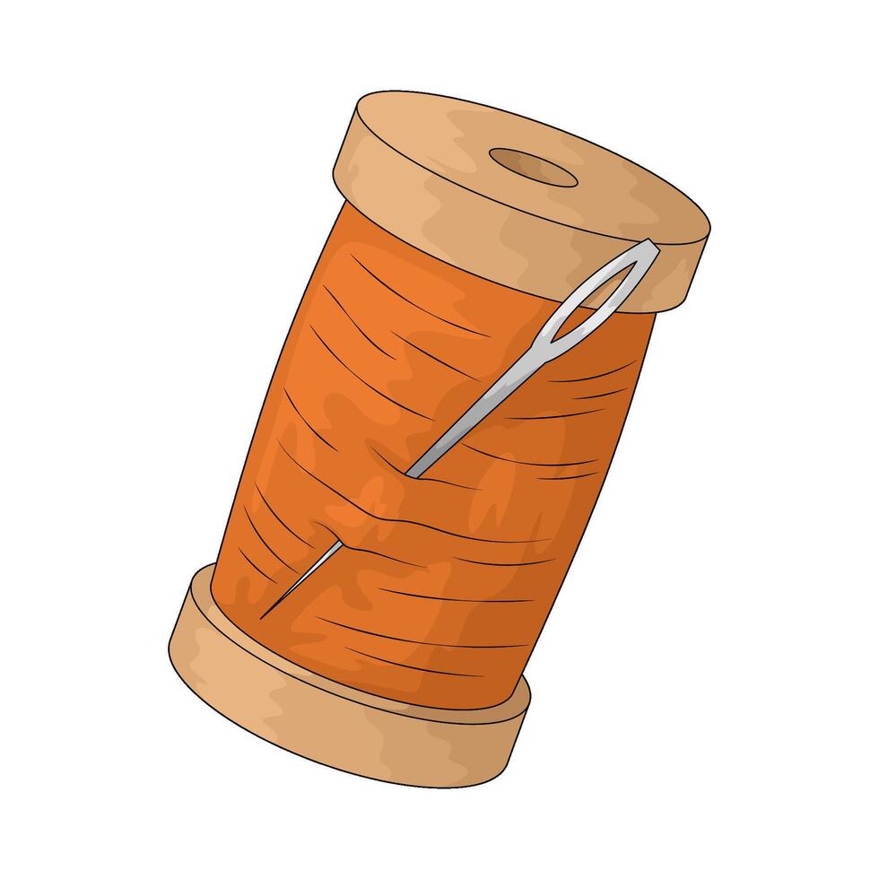 Illustration of Thread Spool vector