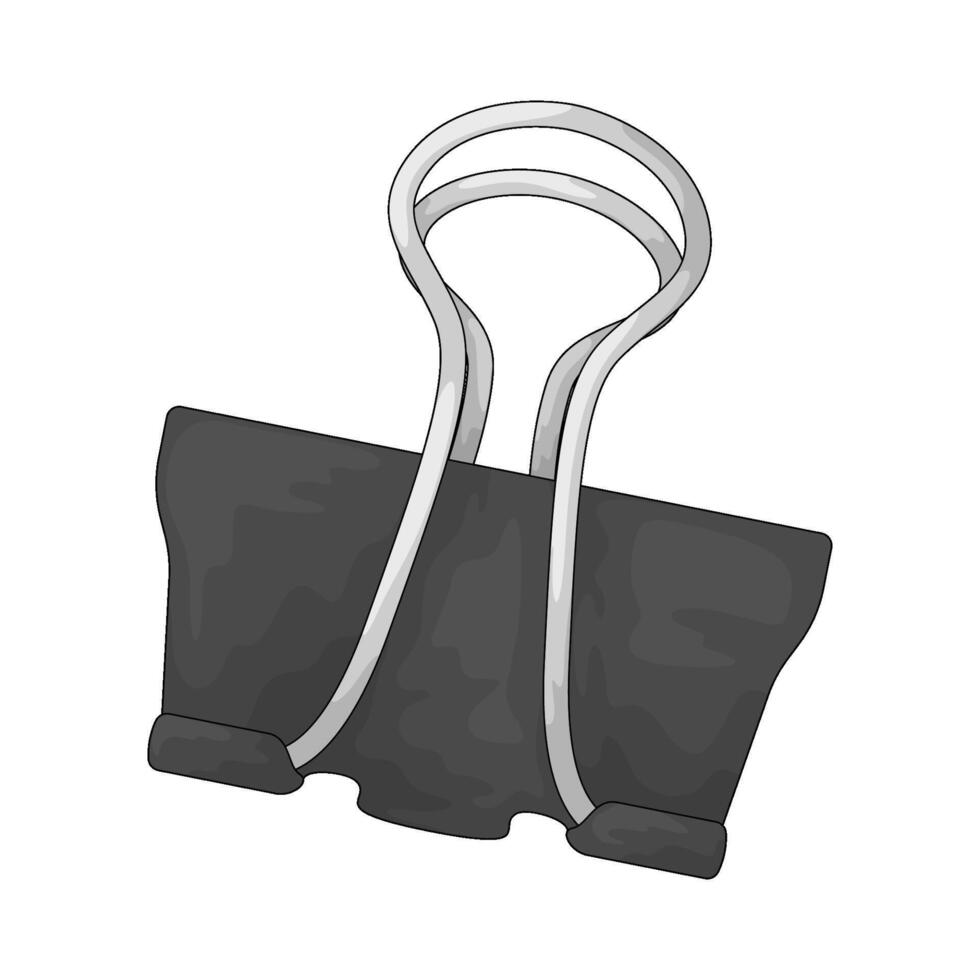 Illustration of Metal Paperclip vector