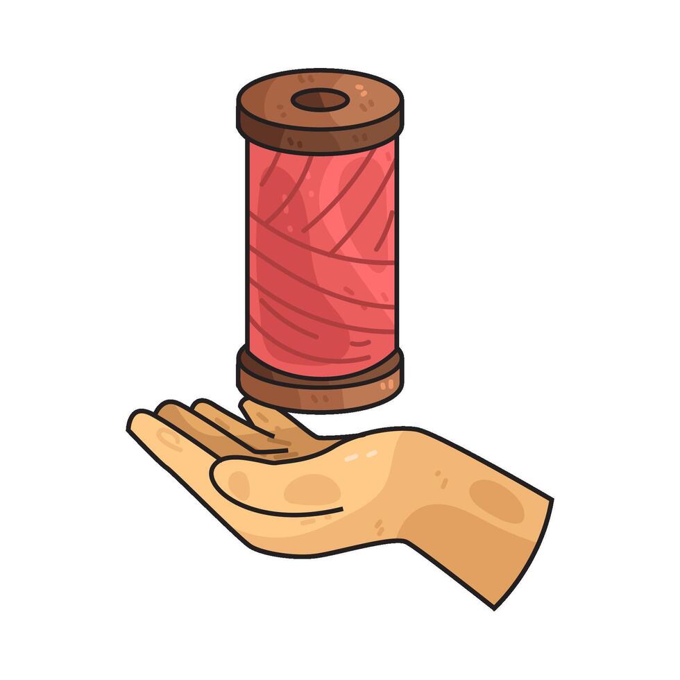 Red Thread Spool vector