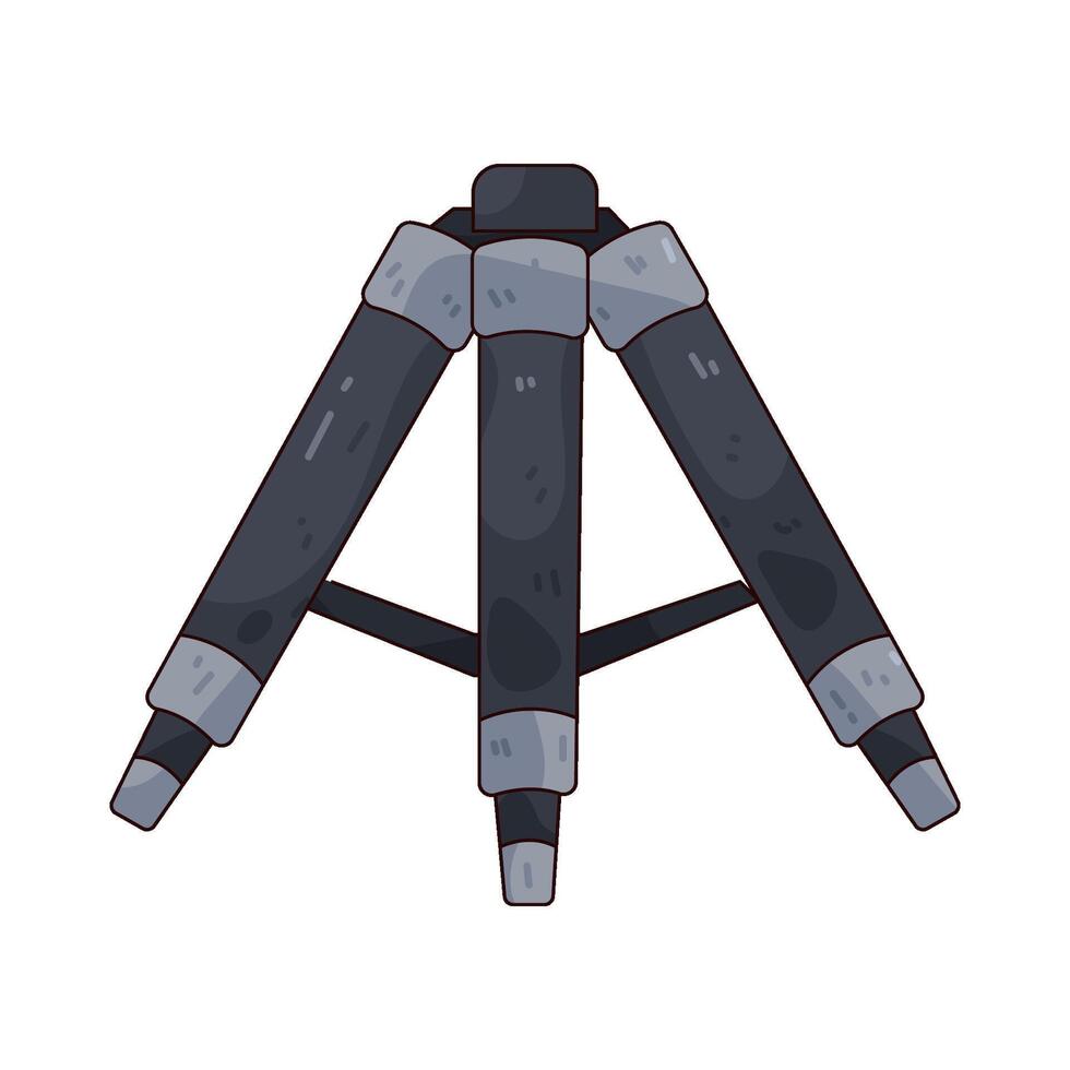 Illustration of a Black Tripod vector
