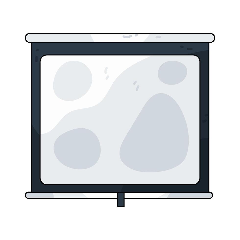 Illustration of Screen Projector vector