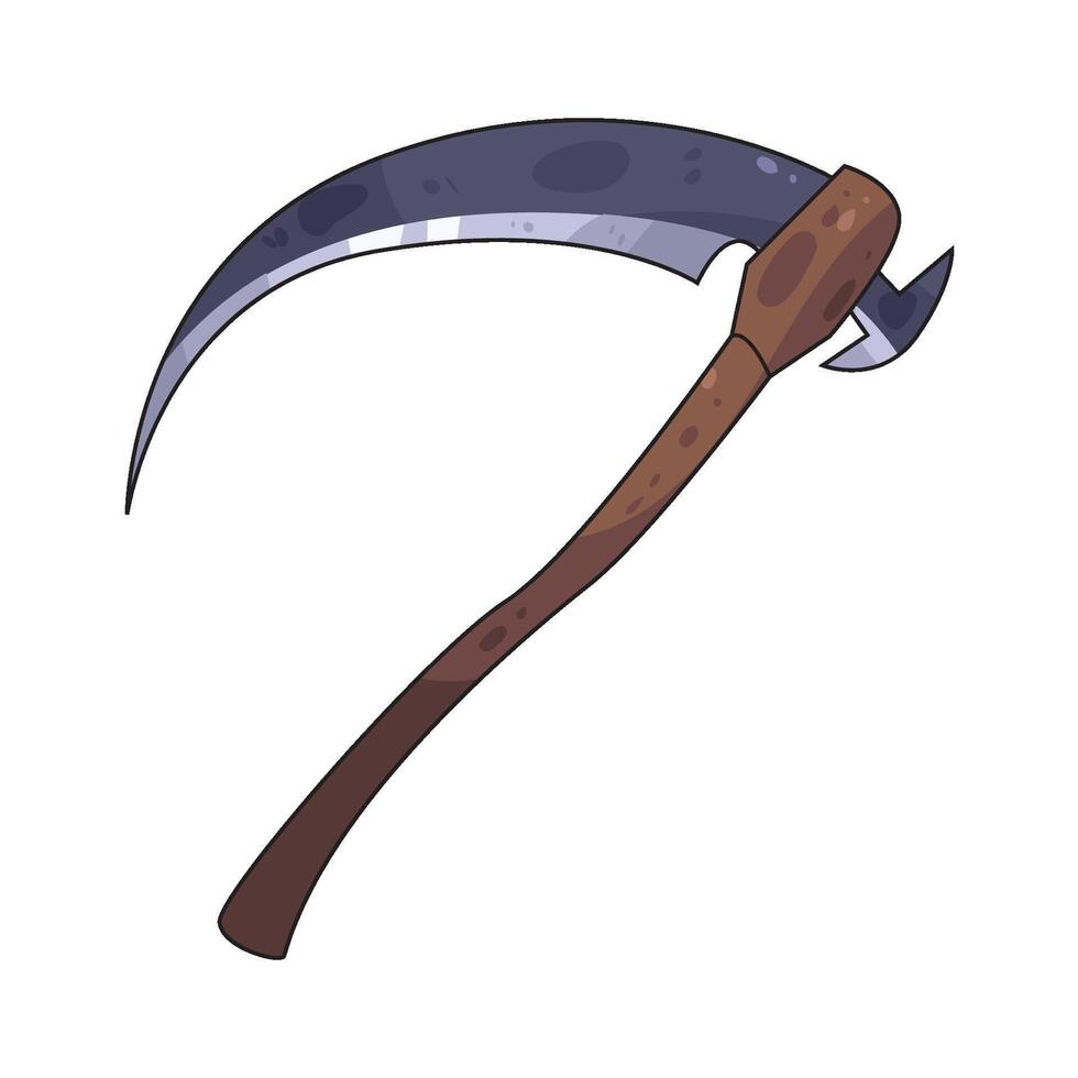 Illustration of Halloween Scythe vector