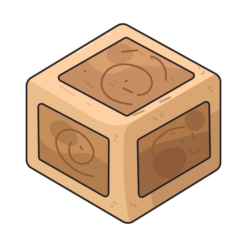 Illustration of Wood Block vector
