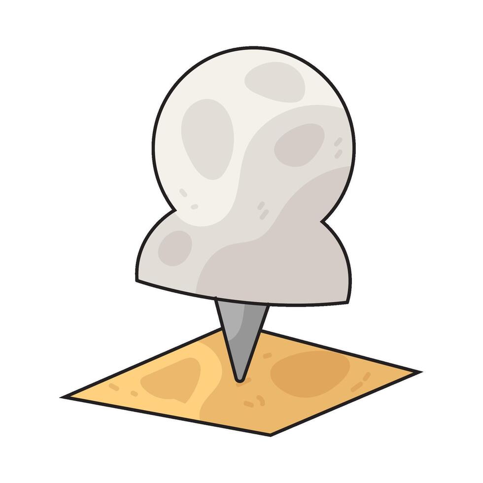 Illustration of Push Pin vector