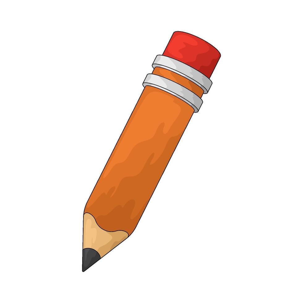 a pencil and eraser vector