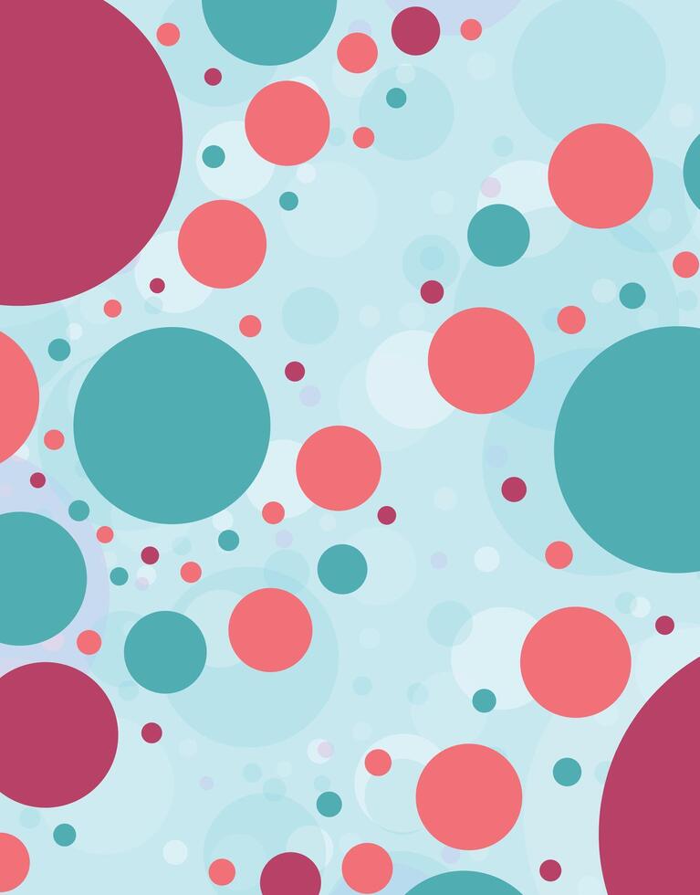 Playful Colorful Circles on Light Background vector