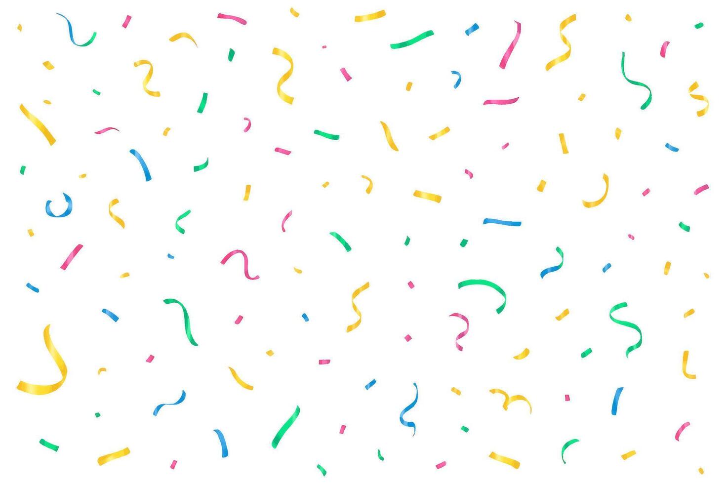 Playful, bright confetti pieces creating a celebratory backdrop or overlay vector