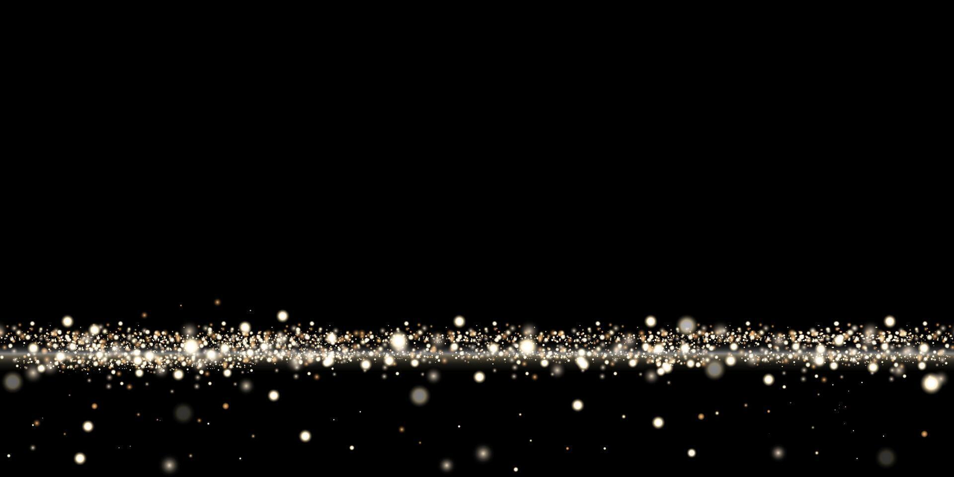 golden light sprinkle vector