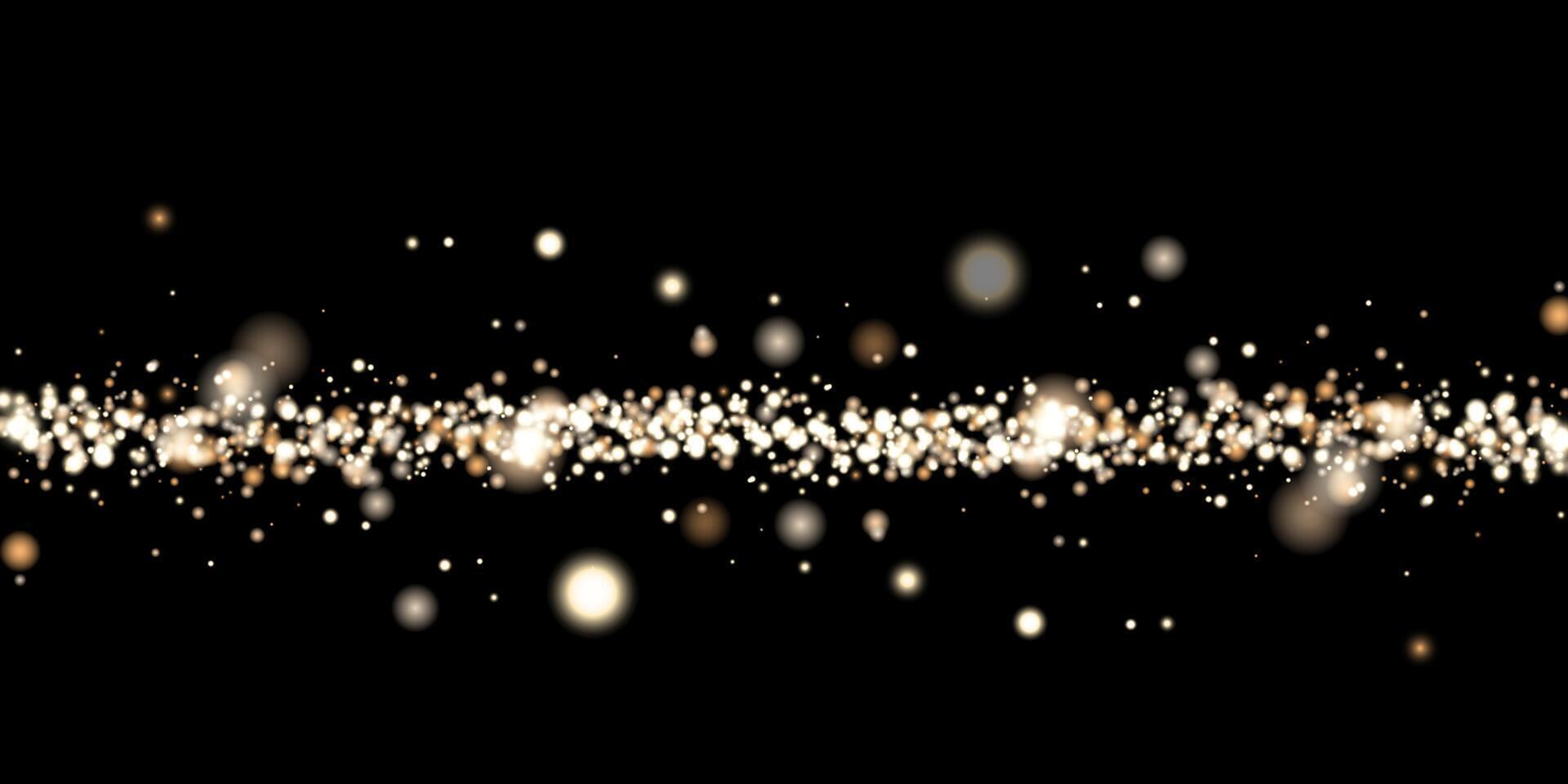 gold glitter background glows in the dark vector