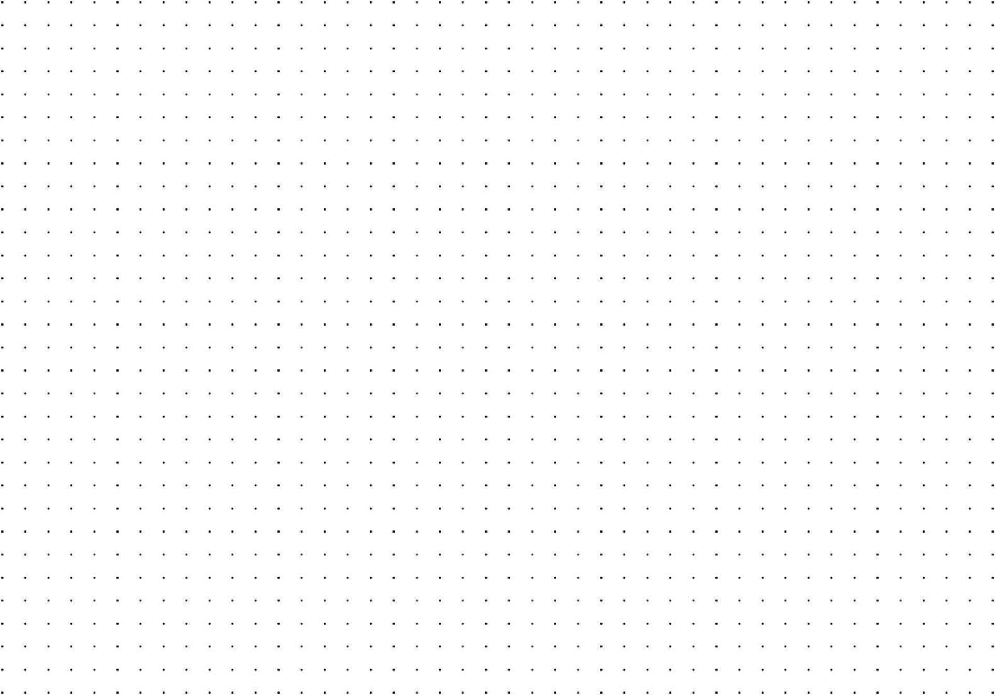 Pattern wide black texture for bullet journal. Dotted squared grid graph paper template for notebooks. Dotted background. Printable simple graphic design sheet. vector