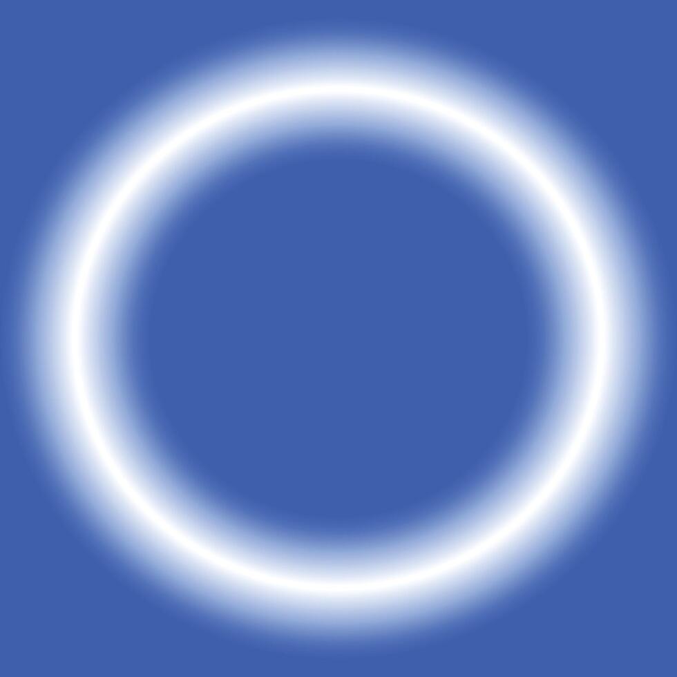 Glowing ring light design with blue background vector