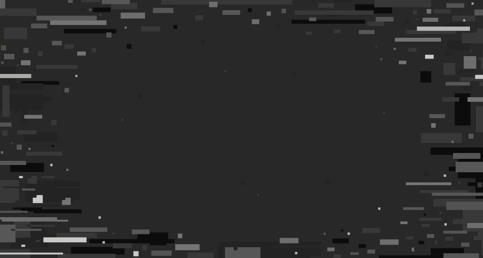 Digital glitch overlay. Pixel noise effect, TV distortion with static pixelated screen artifacts, analog VHS tape glitchy pixels texture. noise tape background vector