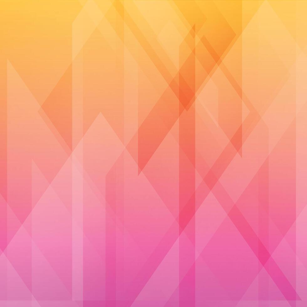 Abstract background pink and yellow gradient, glassy effect vector