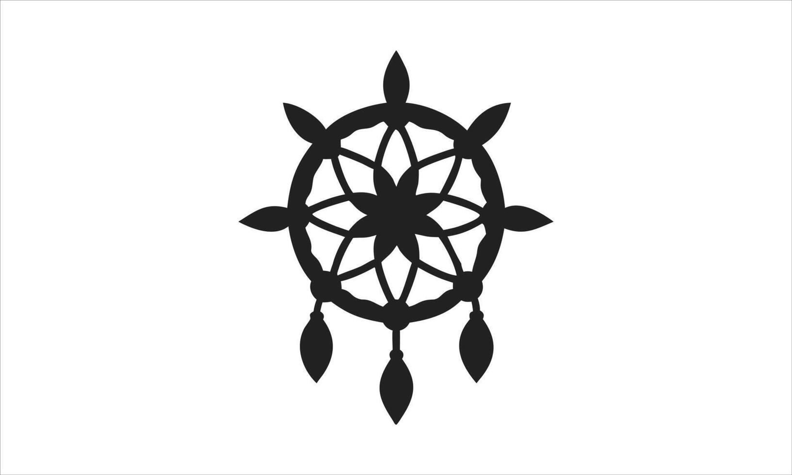 Dreamcatcher native american spiritual symbol design vector