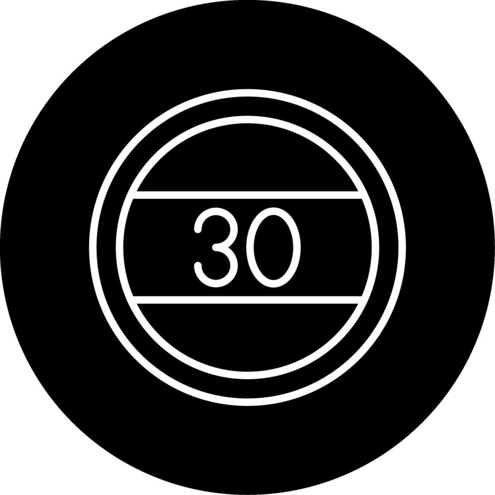 Legal Speed Limit Sign Line Circle Inverted vector