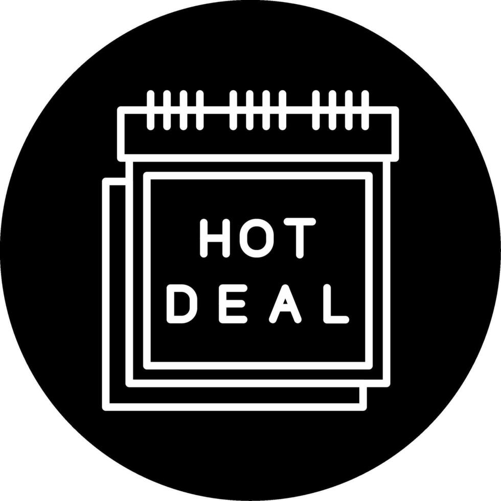 Exclusive Hot Deal Promo Line Circle Inverted vector