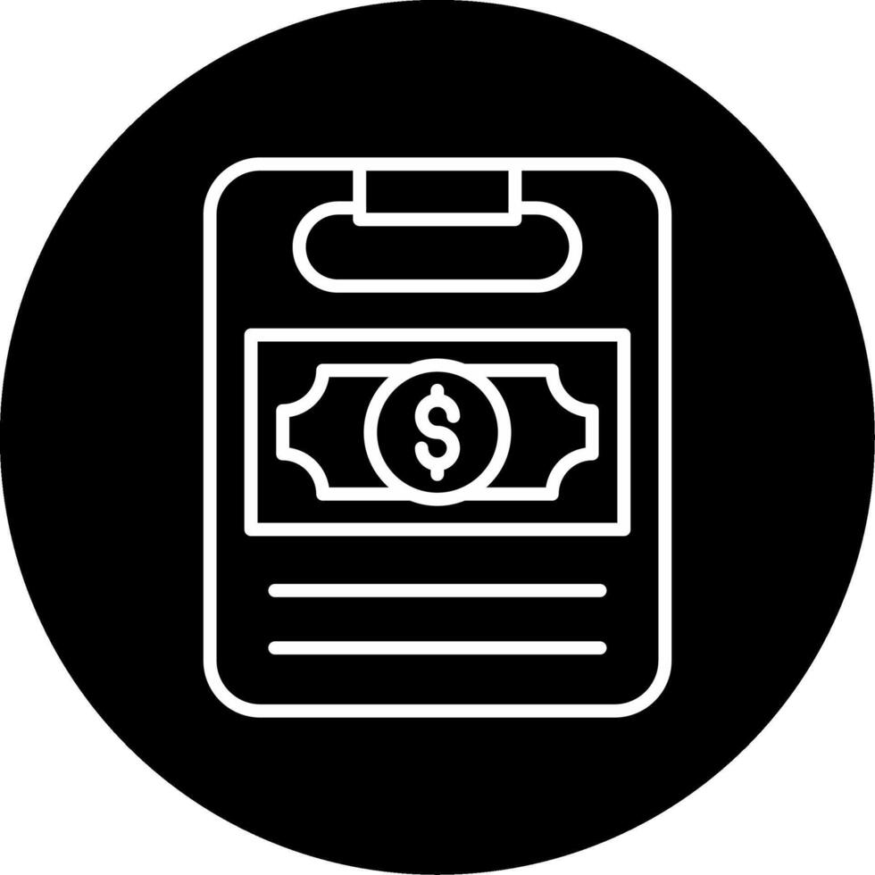 Loan Monthly Payment Schedule Line Circle Inverted vector