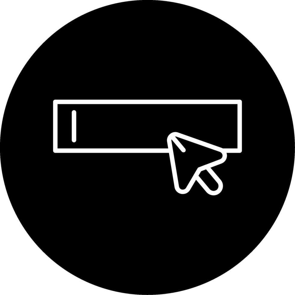 suave botón prensa línea circulo invertido vector