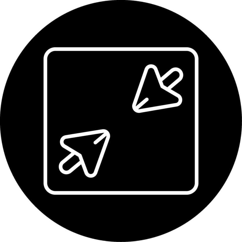 Minimize Program Screen Line Circle Inverted vector