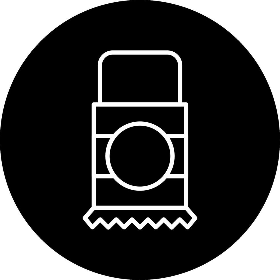 Light Snack Service Bar Line Circle Inverted vector