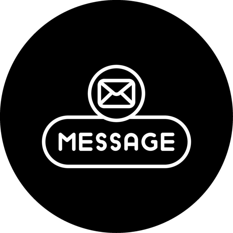 Message User Button Line Circle Inverted vector