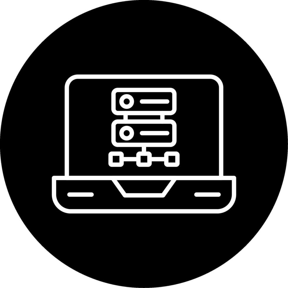 NoSQL Flexible DB Structure Line Circle Inverted vector