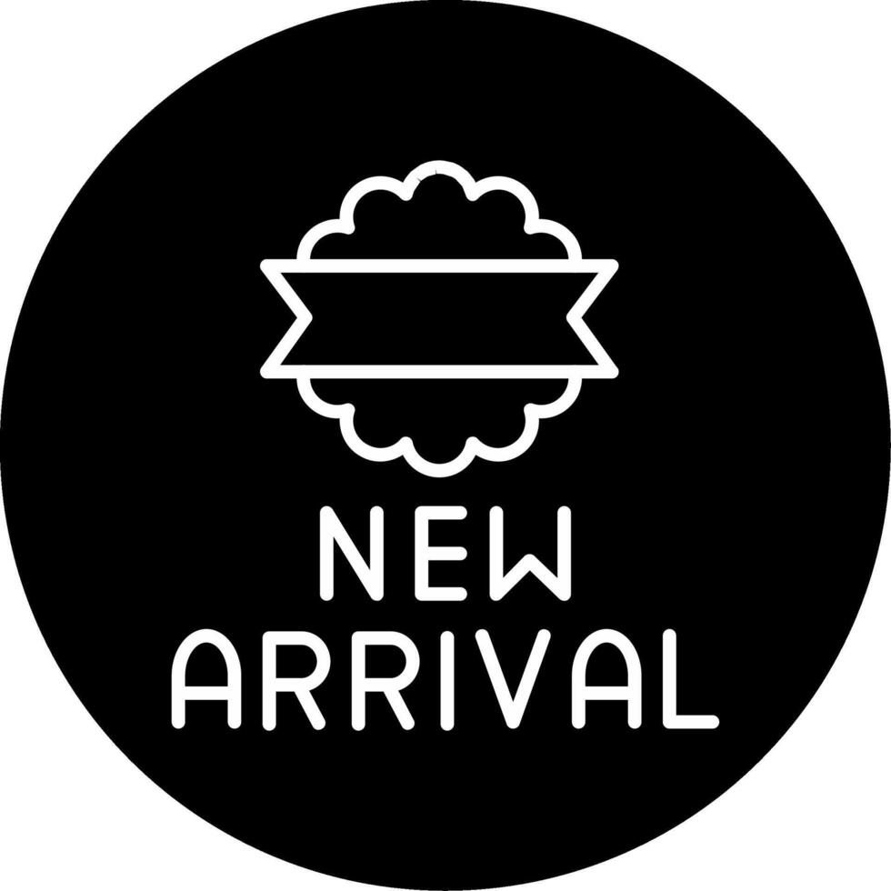 Fresh New Arrival Alert Line Circle Inverted vector